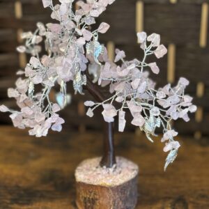 Arbre du bonheur QUARTZ ROSE GANESH 22 cm - 2